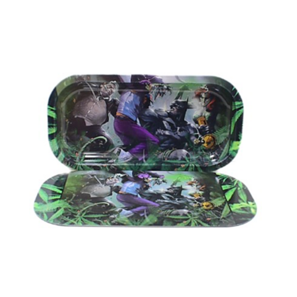 Batman and Joker Rolling Tray With Lid