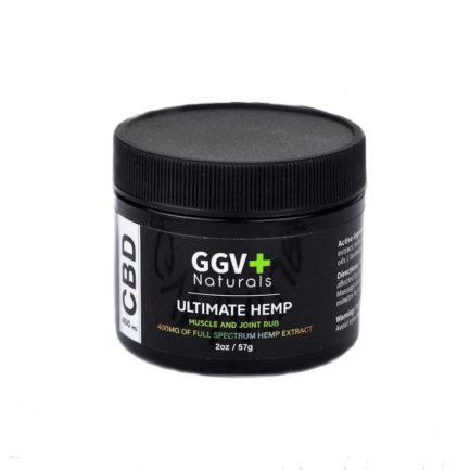 GGV+ Naturals Ultimate Hemp CBD Muscle and Joint Rub 400mg