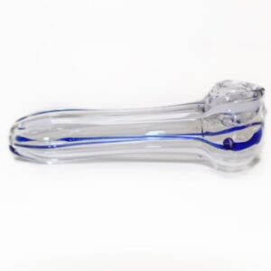 Glass Hand Pipe – Blue & White