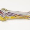 Glass Hand Pipe Clear Striped