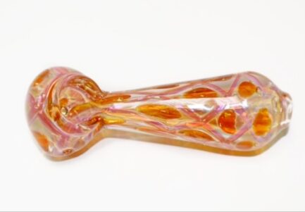 Glass Hand Pipe Peach Ice-tea