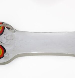 Glass Hand Pipe – White Rainbow