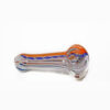 Glass Pipe Twisted Blue & Orange