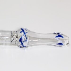 One Hitter Pipe – Blue & White Swirl