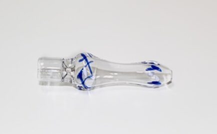 One Hitter Pipe Blue & White Swirl