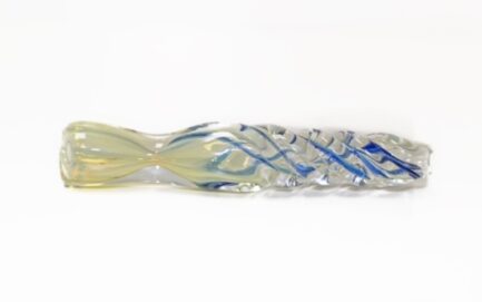 One Hitter Pipe Blue & Yellow Swirl