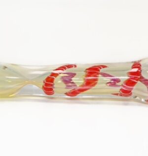 One Hitter Pipe – Red & Yellow Swirl