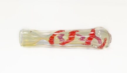 One Hitter Pipe Red Yellow Swirl