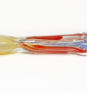 One Hitter Pipe – Red & Yellow Swirl