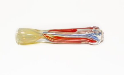 One Hitter Pipe Red & Yellow Swirl