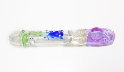 One Hitter Pipe Wild Abstract Blue & Purple