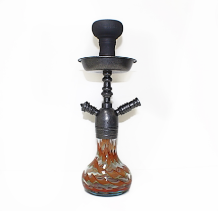 Pharoah Hookah Nubia-Orange Red Lightning