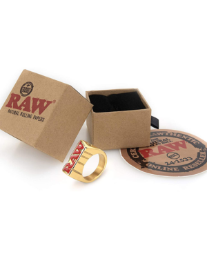 RAW Ring Gold Plated Smokers Ring