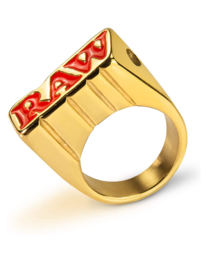 RAW Ring Gold Plated Smokers Ring